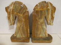 Onyx Carved Bookends
