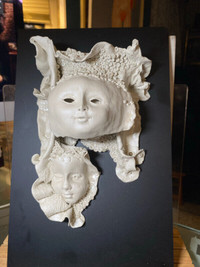 Artist Genald Gedekes  3 Faces  Porcelain Sculptured Wonderfully