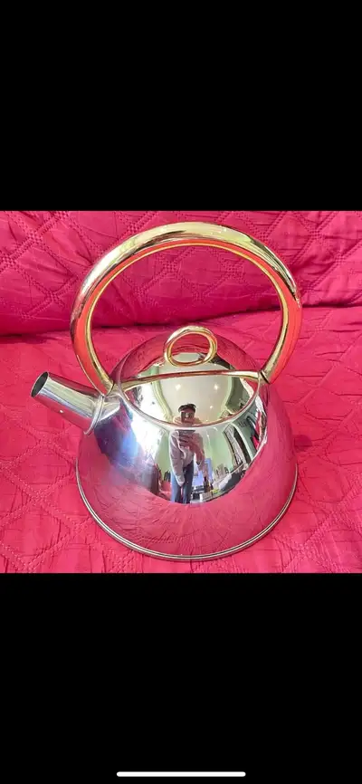 Pick up at Don Mils & Steeles Vintage Cuisine Cookware 18/8 Stainless Steel Tea Kettle Condition Exc...