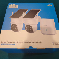 Solar powered wireless security cameras