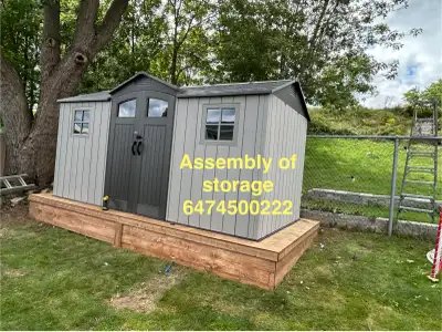 assembly of shed, View more