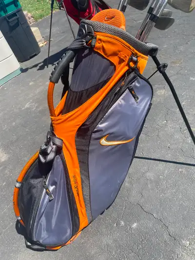Nike extreme light stand golf bag with clubs, View more