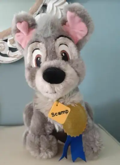 Rare Disney Store The Best of Show Scamp Dog Plush from Lady Tramp 2 With Tag - This very hard to fi...
