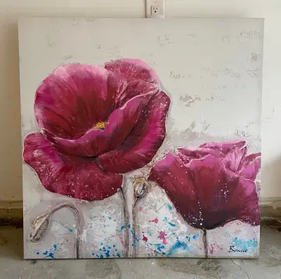 Floral Acrylic Painting , View more
