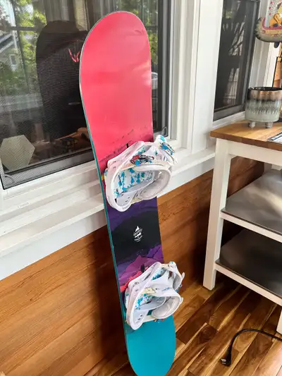 Snowboard and boots, View more