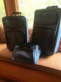Three Piece Set of Swiss Gear Luggage