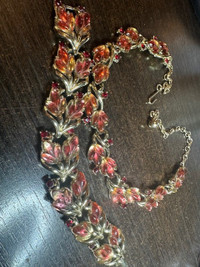Vintage Coro set , necklace and bracelet