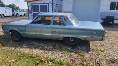 1966 Belvedere 1 post car, 2 door. Needs some rust repair, doesnt run or drive. Has slant 6 anf auto...