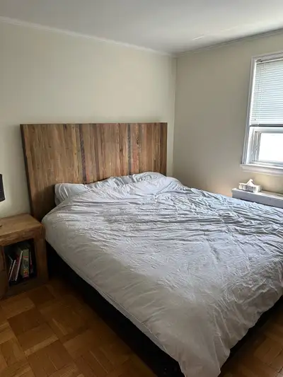 solid wood king bed frame, View more
