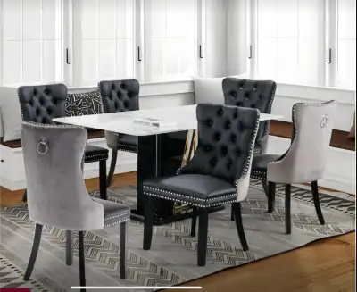 Kingson Tufted Upholstered Back Parsons Chair Dining Chair, View more