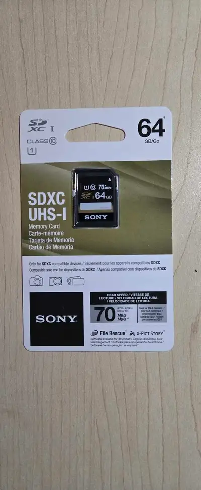 Sony 64GB SD Card, View more