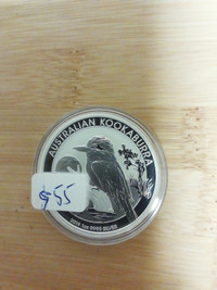 2019 Australian Kookaburra       1oz Fine Silver   Coin