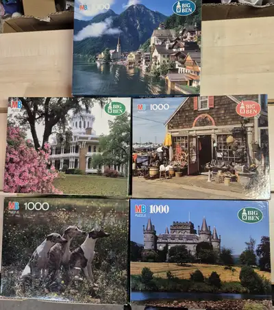 Multiple Puzzles 1000 pieces Milton Bradley Puzzles to choose from: Longwood Mansion, Natchez, MS Wh...