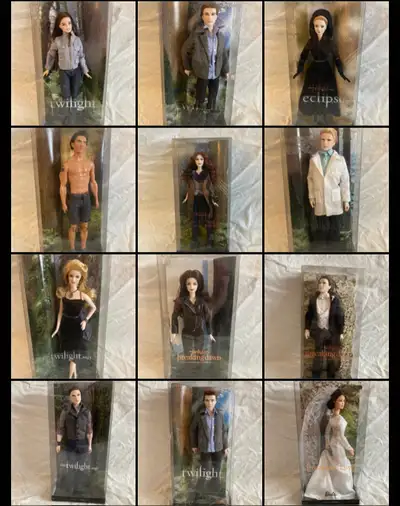 HUGE TWILIGHT BARBIE LOT! 10 dolls NIB, View more