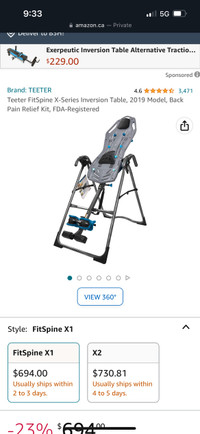 Inversion Table | Kijiji in Halifax. - Buy, Sell & Save with Canada's #1  Local Classifieds.