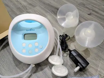 Breast pump, crib,  play Castle/daycare, View more