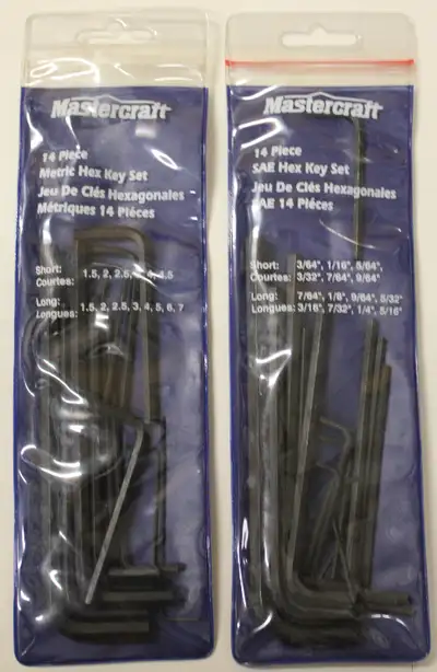 Mastercraft SAE/Metric Hex Key Sets, View more