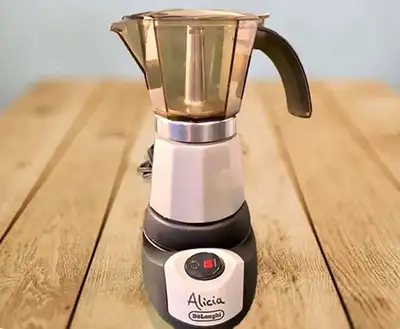 DeLonghi EMK6 Alicia semi-auto electric Moka pot, LIKE NEW, View more