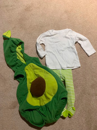 Halloween costume- avocado, carter's brand, size 6-9months