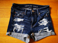 American Eagle jean shorts and skirt - size 0