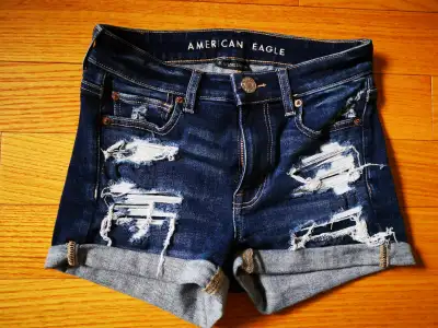 American Eagle jean shorts and skirt - size 0, View more