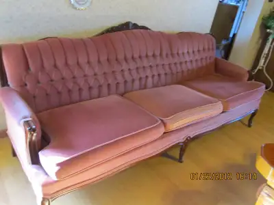 classic vintage velvet couch for sale, View more