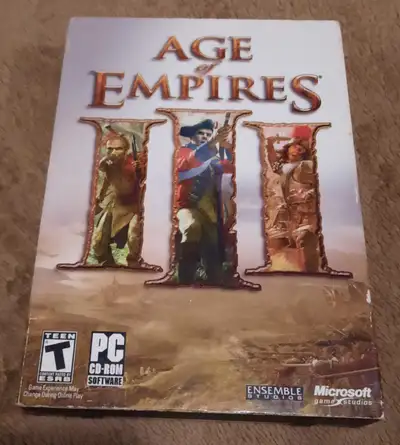 Age of Empires III All 3 discs and in good shape.