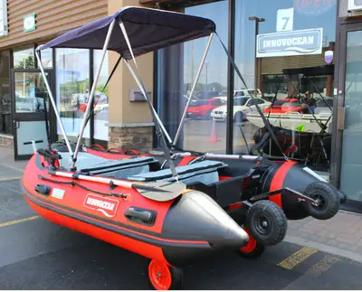Be ready to hit the water and go! Boat, Bimini Canopy, Minnkota Electric motor, brand new battery, a...