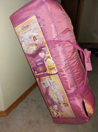Disney Princess portable folding cot with built in sleeping bag