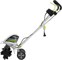 Earthwise TC70001 Electric Tiller/Cultivator, Grey, 11", 8.5-Amp
