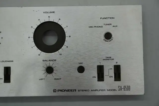 FACEPLATE: Pioneer Stereo Amplifier (Model: SA-6500) in Stereo Systems & Home Theatre in Calgary - Image 5
