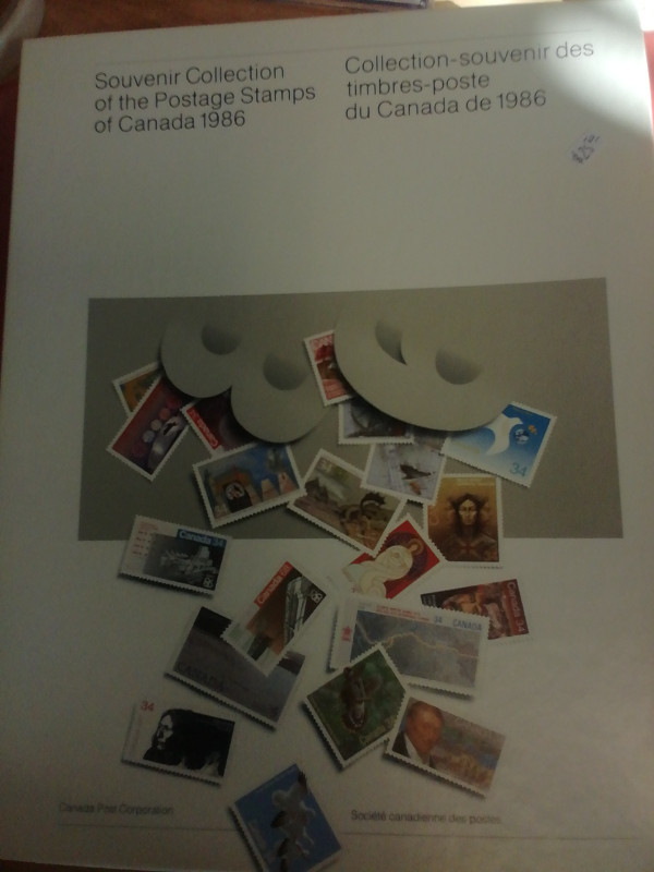 1986 Souvenir Collection of the Postage Stamps of  Canada in Arts & Collectibles in Mississauga / Peel Region