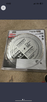 14 inch concrete saw blades- HEAVILY DISCOUNTED