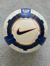 Nike T90 Strike Premier League Soccer Ball (White/Blue)
