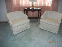 two small tub chairs