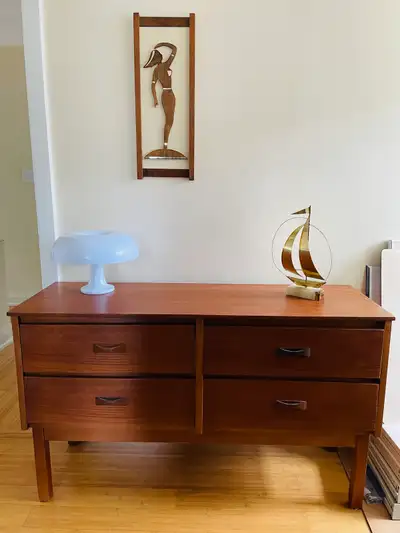 Vintage MCM Teak Credenza For Sale, View more