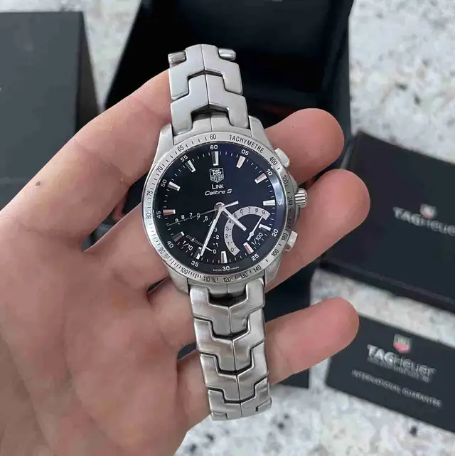 TAG Heuer Link Calibre S CJF7110.BA0592 Chronograph Men Watch in Jewellery & Watches in City of Montréal - Image 2