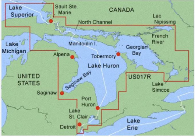 GARMIN BLUECHART DATA CARD MUS017R LAKE HURON - LAKE ST CLAIR in General Electronics in Sarnia - Image 2