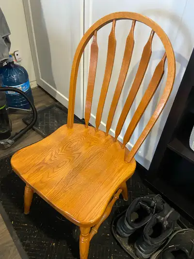 kitchen table 5x3. with 6 chairs solid oak, View more