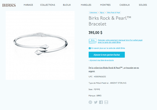 Ensemble BIRKS Boucle d’oreilles et bracelet Rock and Pearl in Jewellery & Watches in Longueuil / South Shore - Image 7