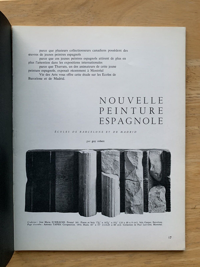 Vie des Arts #27 - Été 1962   Peintre Rita Letendre Toutankhamon dans Magazines  à Ville de Montréal - Image 3