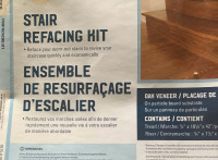  Oak veneer, stair refacing kit 