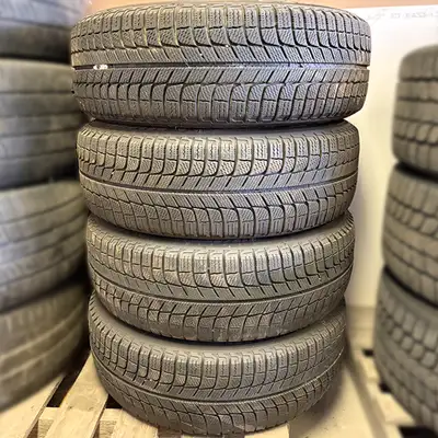 These are 4 used tires in decent condition. Michelin Tires X-Ice - 215/65 R16 To check tread depth,...