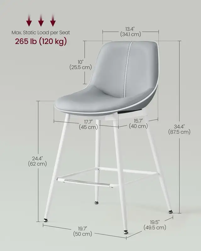 Counter Height Bar Stools with Back in Chairs & Recliners in Markham / York Region - Image 7