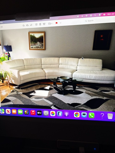 Three Piece Sectional Couch --FREE, View more