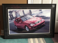Mercedes-Benz Framed Painting Print.