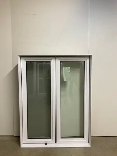 10709BP Fenêtre Battant PVC Blanc 2 sect 1 ouvr 39 3/4 x 51 1/2, View more