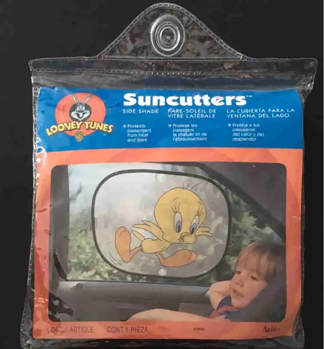 Looney Tunes Suncutters Tweety Bird Car Window Sun Shade in Other in Markham / York Region - Image 2