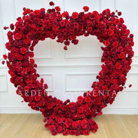 Floral Heart Arch Backdrop Rental - Wedding, Proposal, Marry Me
