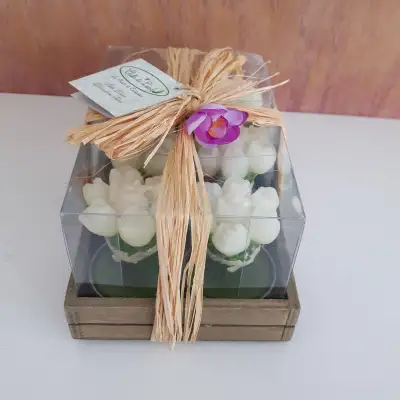 6 LUSTRES NEUFS AVEC BOUQUET-TULIPE DANS BOITE CADEAU: $15.00, View more